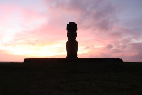 Atardecer en Isla de Pascua