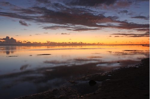 Puesta de sol en el Pacfico Sur
