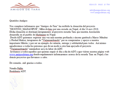 Destino Madanpur "Miles de kms por una escuela en Nepal" Destino Madanpur "Miles de kms por una escuela en Nepal"