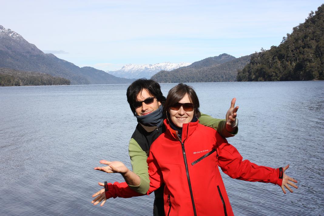 los dos en lago los dos en lago