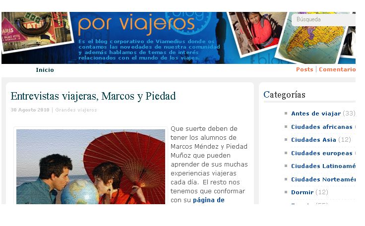 entrevista viajera Viajamundeando